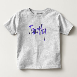 Camiseta Timothy, Name, logo