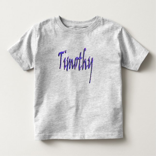 Camiseta Timothy, Name, logo (Frente)