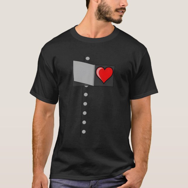 Camiseta Tin O Feiticeiro De Halloween De Oz Tin (Frente)
