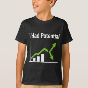 Camiseta Tinha humor sarcástico potencial citação engraçada