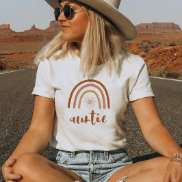 Camiseta TINLEY Boho Queimado Laranja Arco-Íris Dó