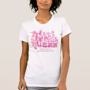 Camiseta Tinta Amarrada Disco Solteira Rainha da Dança Retr