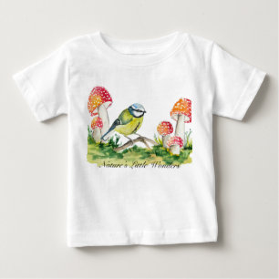Camiseta Tinta Azul e Água-Marinha de Fly Agaric