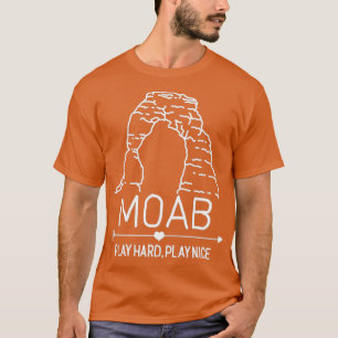 Camiseta Tinta branca de arco delicado de Moab Utah para Bl