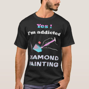 Camiseta Tinta Com Tee De Diamante Im Com Pinça De Diamante