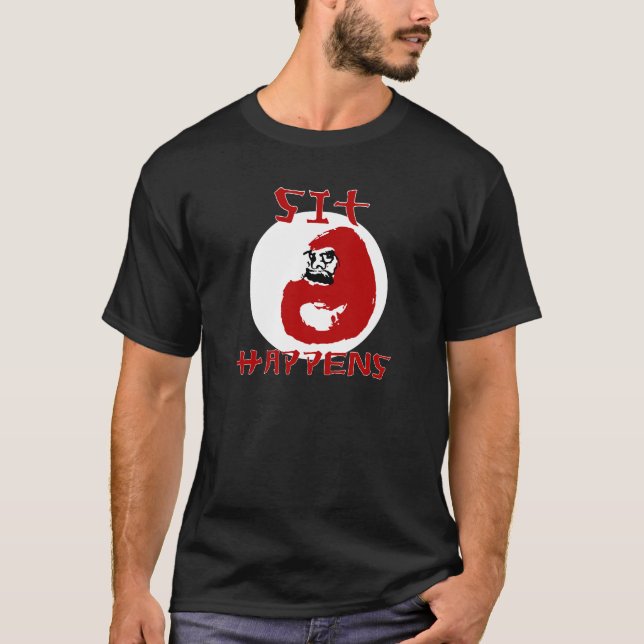 Camiseta Tinta Daruma: Sente-se acontece (Frente)