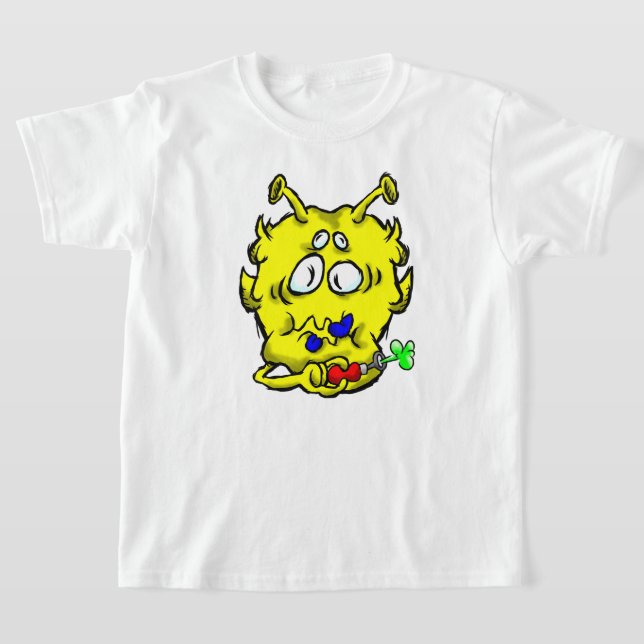 Camiseta Tinta de Alienígena de Zippy Trippy k (Postura )