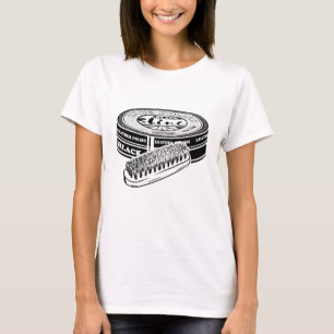 Camiseta Tinta de cor calçado preta