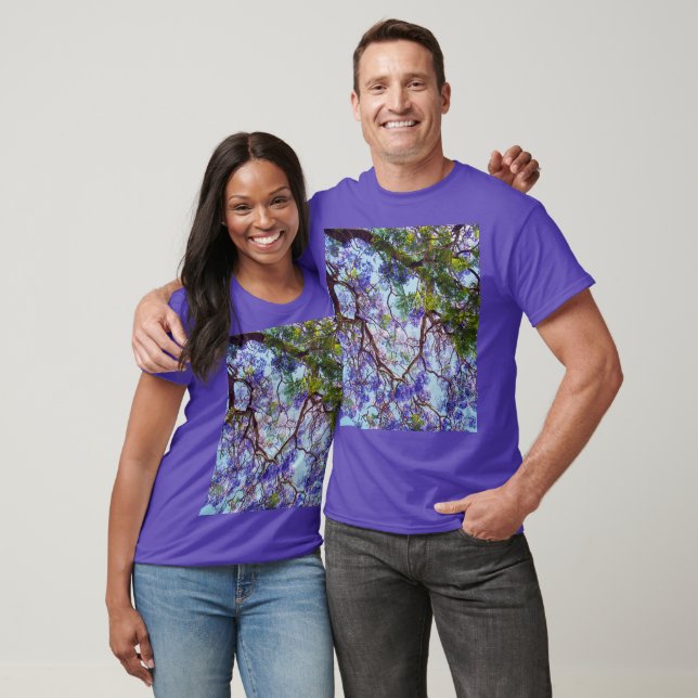 Camiseta Tinta De Óleo De Árvore Puro Jacaranda, Tinta Unis (Unissex)