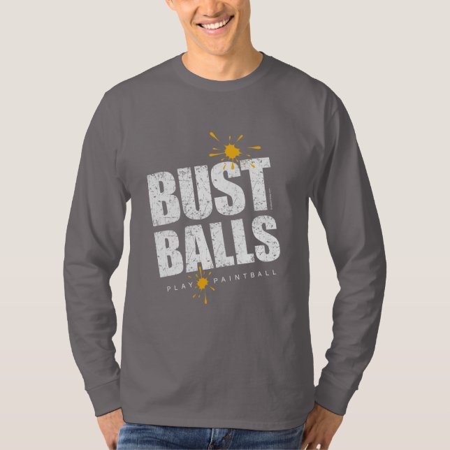 Camiseta Tinta de Paintball Estoura Bolas (Frente)