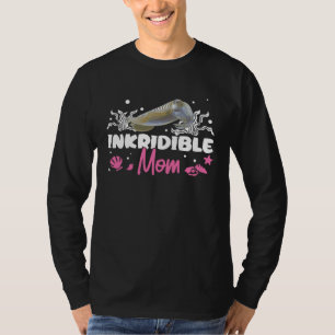 Camiseta Tinta de Punção de Lula Incrível Ridícula Mãe Para
