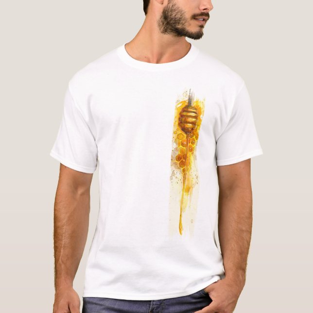 Camiseta Tinta de quebra-cabeça do garoa de ouro (Frente)