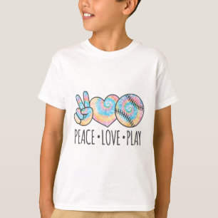 Camiseta Tinta Dye Softll Para Meninas Adolescentes Paz Amo