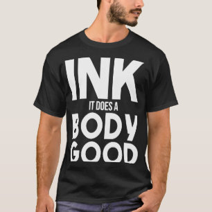 Camiseta Tinta é Corpo Boa Tatuagem Tinta Adora Tatuagens