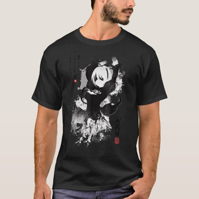 Camiseta Tinta japonesa 2b da Nier Automata Ver 2 0 (Frente)