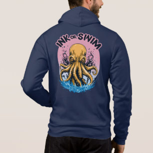 Camiseta Tinta ou Natação   Cota Octopus Tattoo