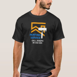 Camiseta Tinta Pintada De Telhado De Construção