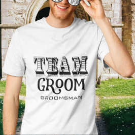 Camiseta Tinta Preta Estimulada em Escala de Equipe do padr