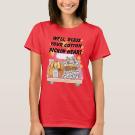 Camiseta Tinta Rosa Sass e Colheita de Queda do Su