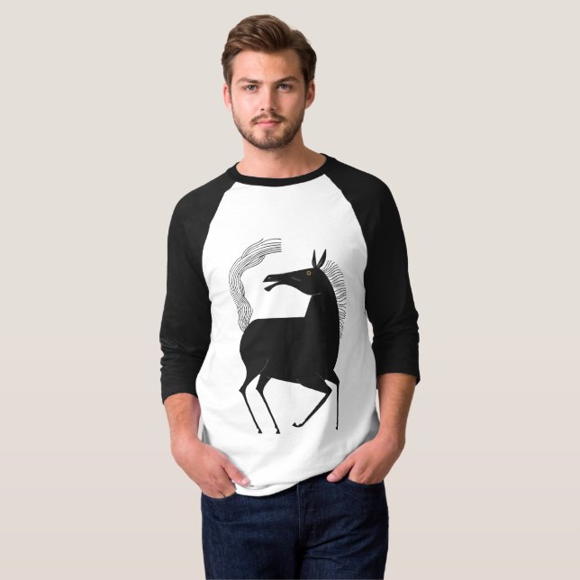 Camiseta Tinta Talking Fantasy V01 HORSE (Frente Completa)
