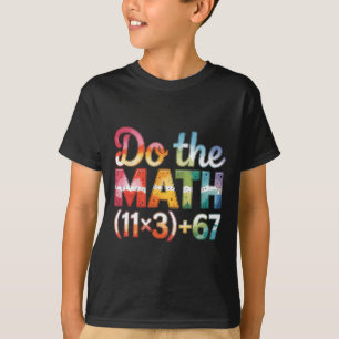 Camiseta Tinta Tie Dye 100 Dias Escolar Equação Matemática