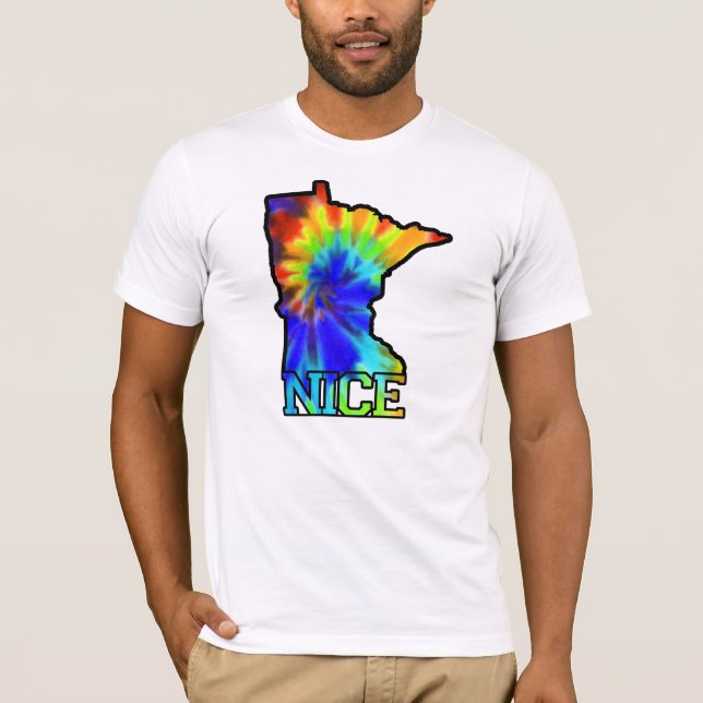 Camiseta Tintura do laço de MN-NICE (Frente)