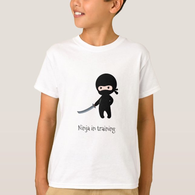 Camiseta Tiny Angry Ninja em treinamento (Frente)