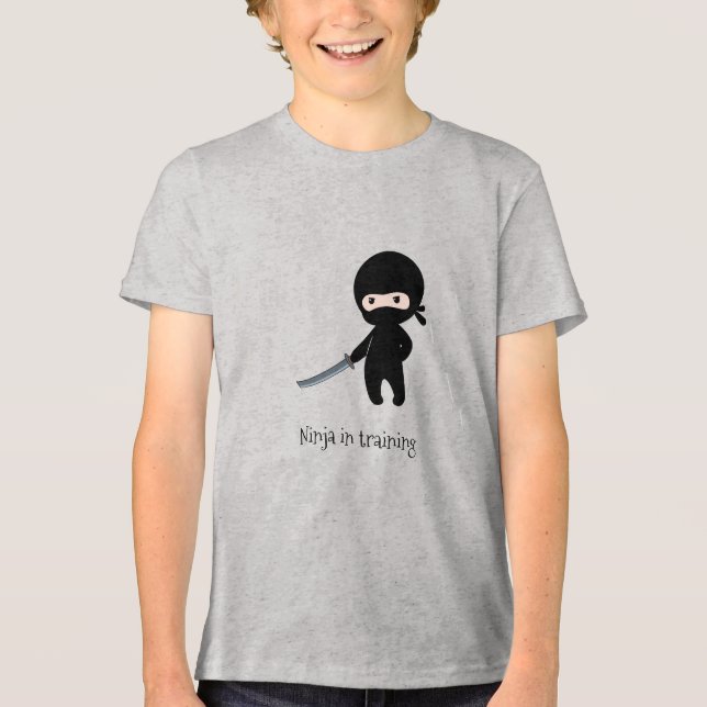 Camiseta Tiny Angry Ninja em treinamento (Frente)