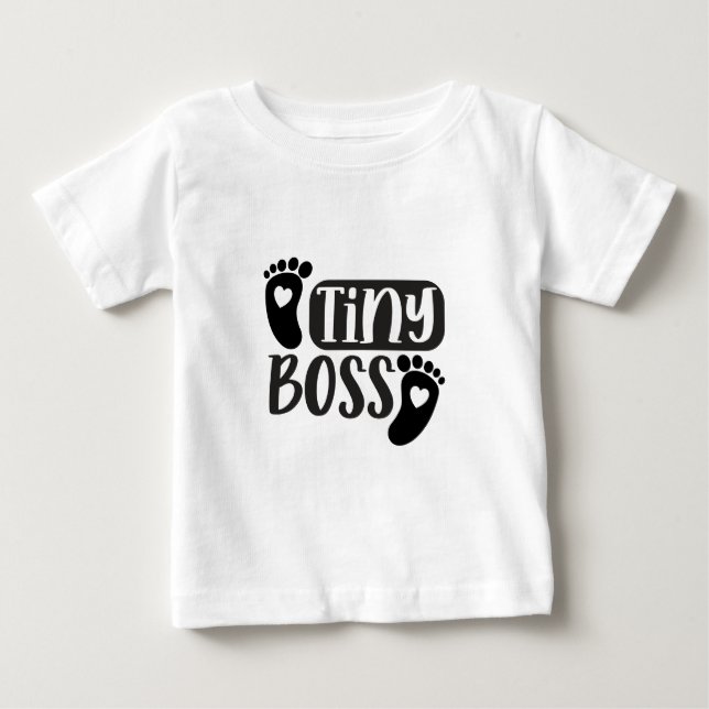 Camiseta Tiny Boss - Pequena Dama Chefe  (Frente)