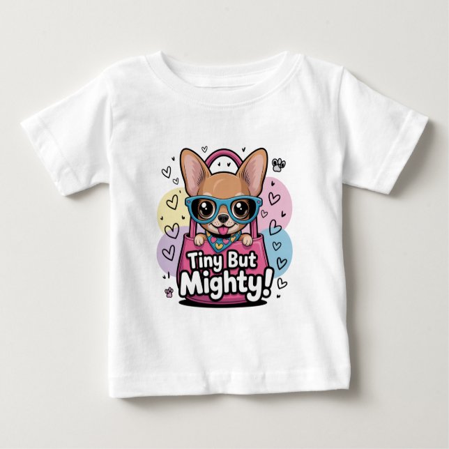 Camiseta Tiny but Mighty Chihuahua  Keychains & Lanyards (Frente)