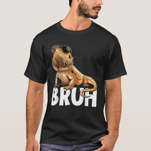 Camiseta Tiny Dinosaur Bruh Bearded Dragon Lover (Frente)
