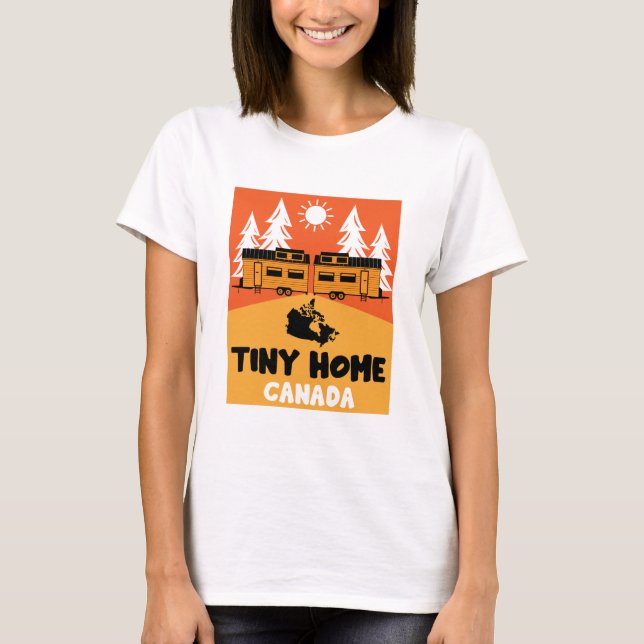 Camiseta Tiny House Home Canadá (Frente)