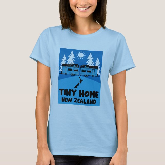Camiseta Tiny House Home Nova Zelândia (Frente)
