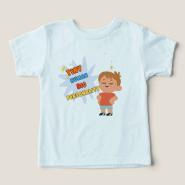 Camiseta Tiny Human Big Personality Funny Kids T-ShiT-Shirt