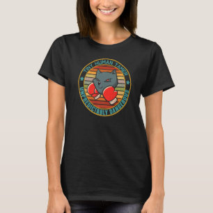 Camiseta Tiny Human Tamer Gato Boxi Inprevisivelmente Perig