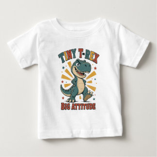 Camiseta Tiny T-Rex Grande Atitude Dinossauro Engraçado