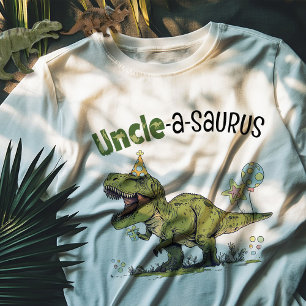 Camiseta Tio-a-saurus Festa de Aniversário de criança Tema 