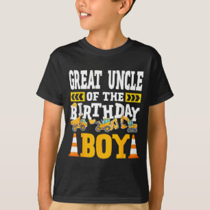Camiseta Tio Avô do Menino do Aniversário Escavadeira