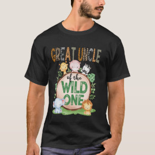 Camiseta Tio Avô do Selvagem em Safari de 1º Aniversário Ju
