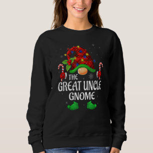 Camiseta Tio Avô Gnome Búfalo Xadrez Vermelho Família Natal