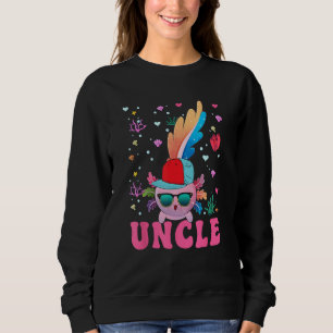 Camiseta Tio Axolote Fofo Óculos de Sol Usando Boné Fantasi