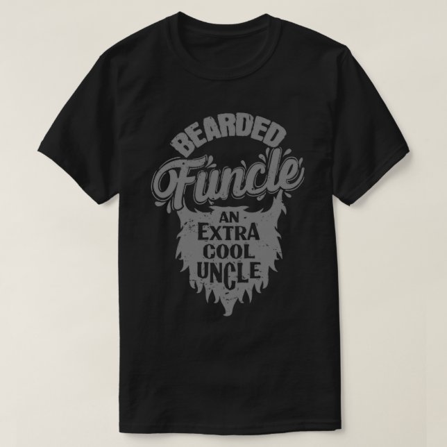 Camiseta Tio Bart Bearded Funcle e Tio Extra legal (Frente do Design)
