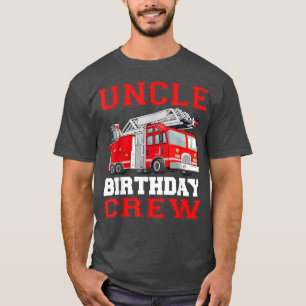 Camiseta Tio Birthday Tripulantes de Bombeiros