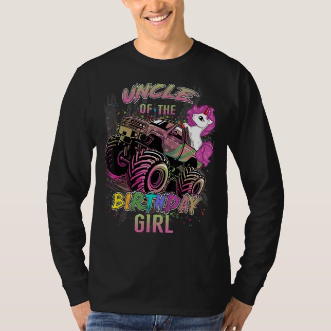 Camiseta Tio Bonito De Uma Garota De Caminhão De Monstro (Frente)