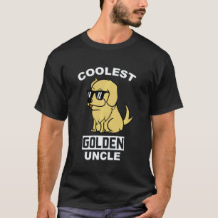 Camiseta Tio cão Golden Retriever mais fixe