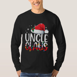 Camiseta Tio Claus Correspondendo Pijama de Natal da Famíl