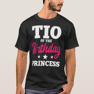 Camiseta Tio Da Celebração Do aniversário da Princesa Princ
