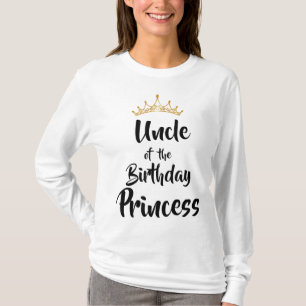 Camiseta Tio Da Família Aniversário Princesa Correspondente