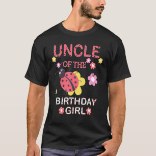 Camiseta Tio Da Família Birthday Girl Matando Ladybug