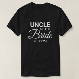 Camiseta Tio da Família da Festa de casamento da Noiva